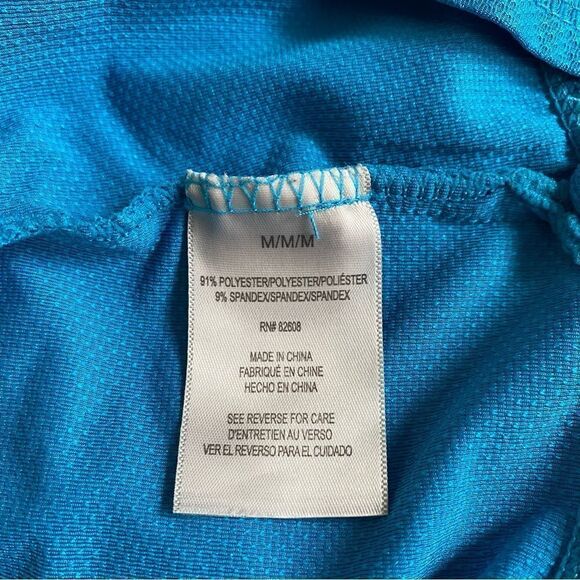 Turquoise Athletic Hooded Dress Size M - Picture 7 of 9